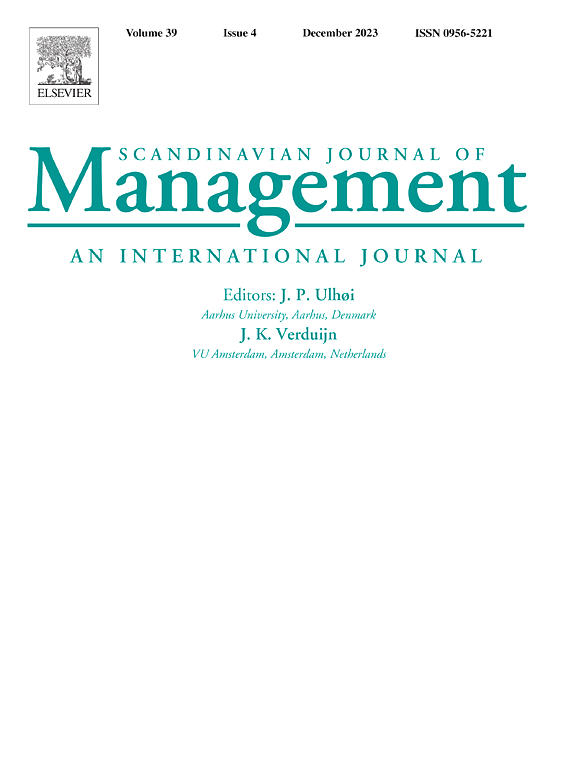 Go to journal home page - Scandinavian Journal of Management